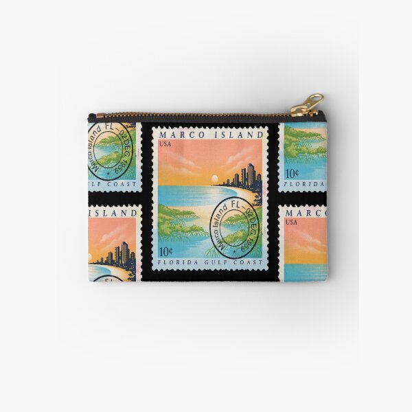 Item preview, Marco Island Florida Crescent Beach Luxury Coast Stamp Sticker designed and sold by stickercuffs.