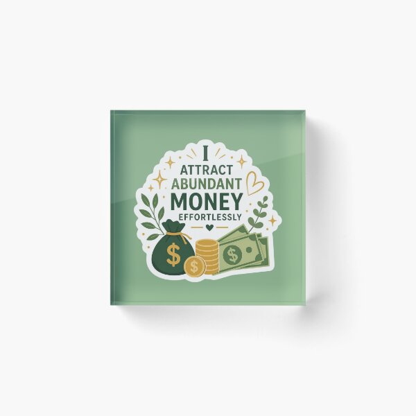 Item preview, I Attract Abundant Money Effortlessly | Money Manifestation Affirmation designed and sold by MiaBellaGirl.