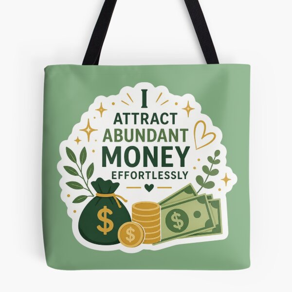 Item preview, I Attract Abundant Money Effortlessly | Money Manifestation Affirmation designed and sold by MiaBellaGirl.
