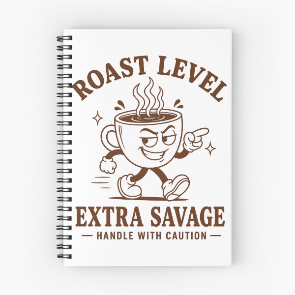 Item preview, Roast Level Extra Savage Handle With Caution Retro designed and sold by ElcastDesigns.