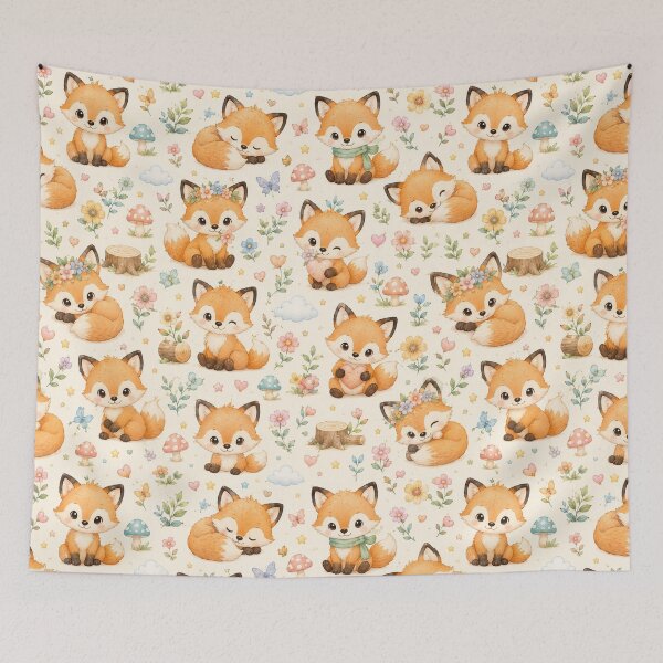 Item preview, Baby foxes designed and sold by Side Quest Co..