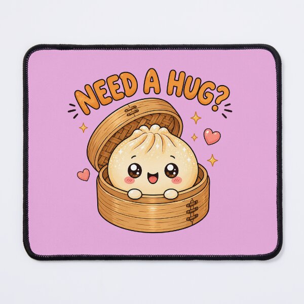 Item preview, Need A Hug Cute Kawaii Dumpling Bao Bun T-Shirt designed and sold by BeloDesignLab.