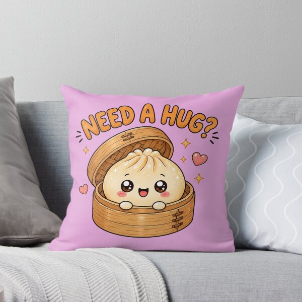 Item preview, Need A Hug Cute Kawaii Dumpling Bao Bun T-Shirt designed and sold by BeloDesignLab.