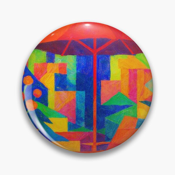 Item preview, Abstract Chromatic Parasol designed and sold by Mira Claps Studio.