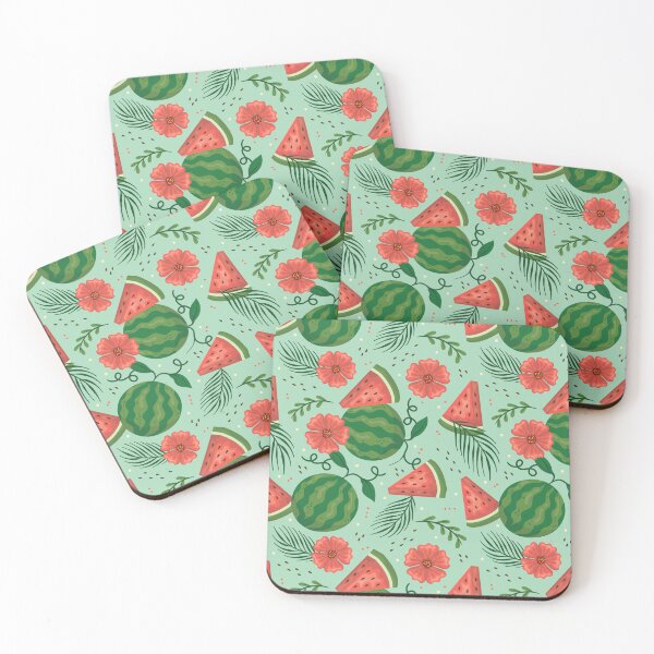 Item preview, Watermelon and Flowers designed and sold by Crinkl.