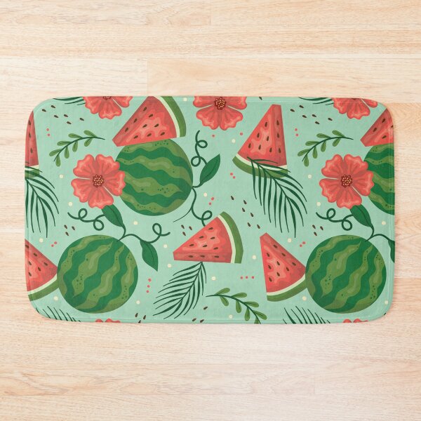 Item preview, Watermelon and Flowers designed and sold by Crinkl.