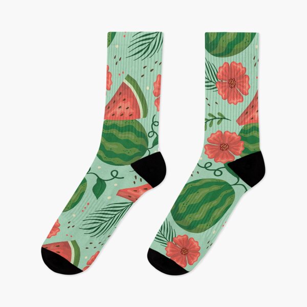 Item preview, Watermelon and Flowers designed and sold by Crinkl.