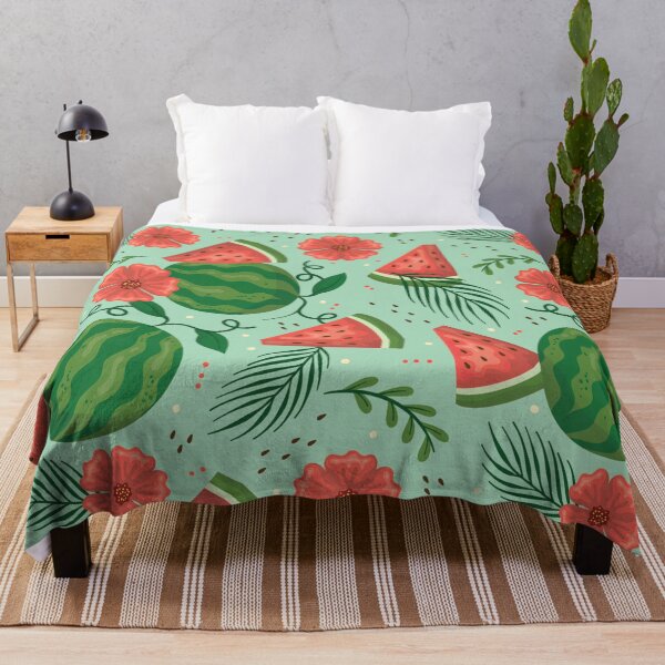 Item preview, Watermelon and Flowers designed and sold by Crinkl.