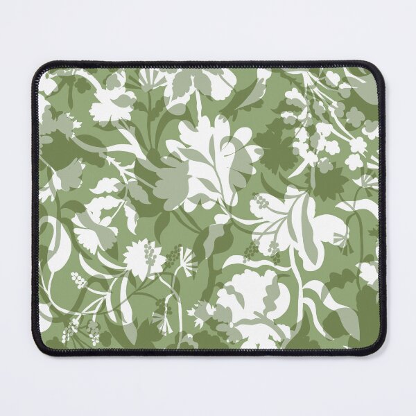 Item preview, Veiled flora - moss green designed and sold by Fabricatemyart.