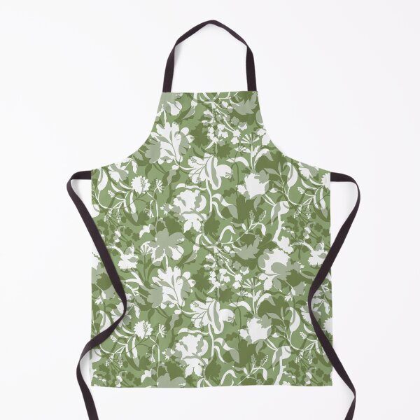 Item preview, Veiled flora - moss green designed and sold by Fabricatemyart.