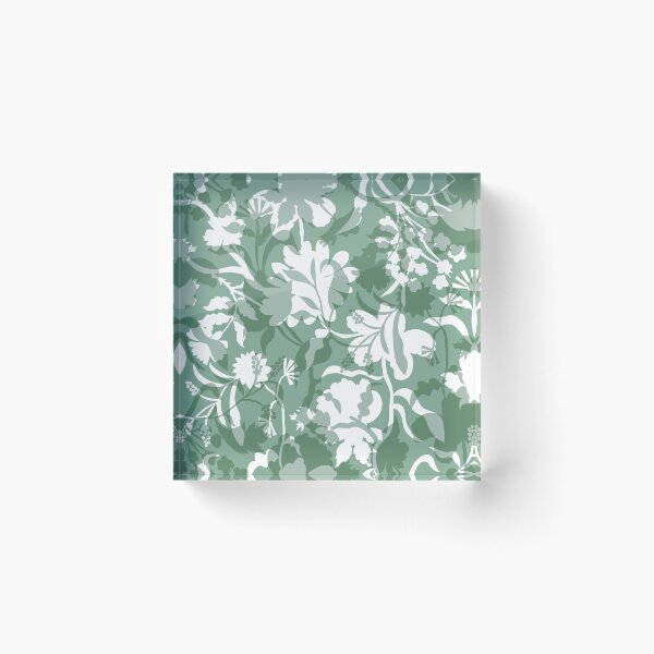 Item preview, Veiled flora - Laurel Green designed and sold by Fabricatemyart.