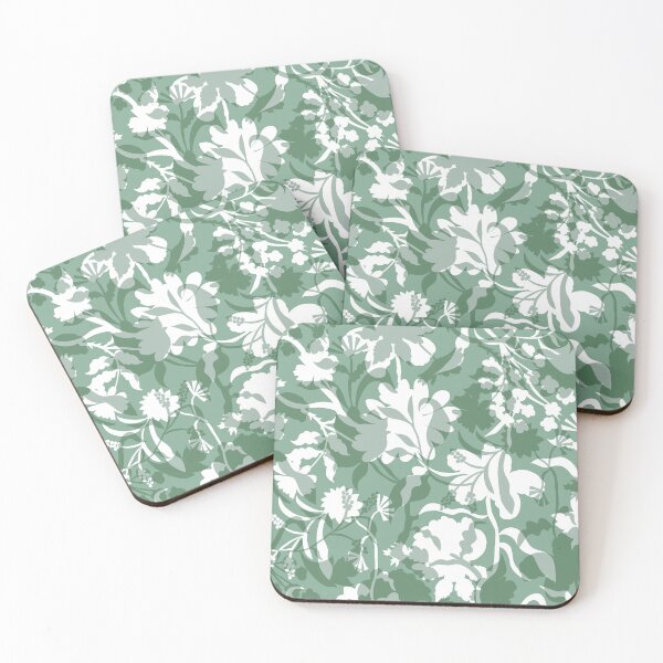 Item preview, Veiled flora - Laurel Green designed and sold by Fabricatemyart.