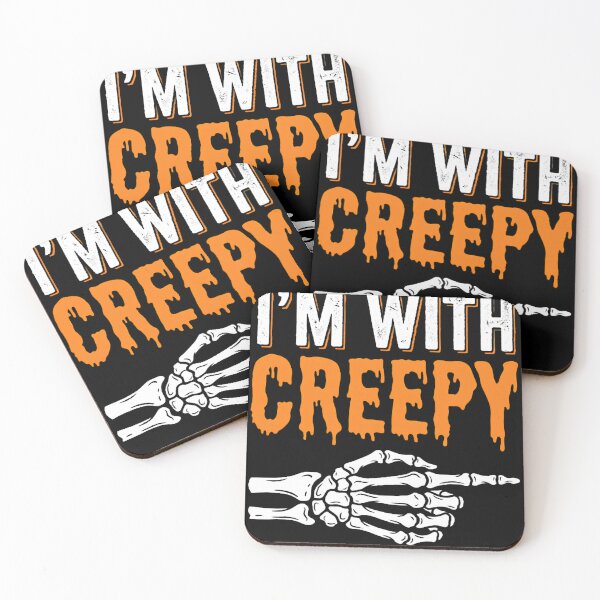 Item preview, I'm-With-Creepy-Halloween-Spooky-Lover-Skeleton-Gift designed and sold by w66aboo.