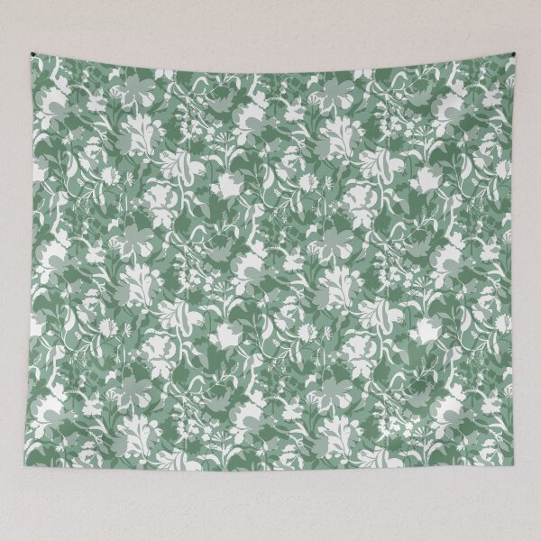 Item preview, Veiled flora - Laurel Green designed and sold by Fabricatemyart.