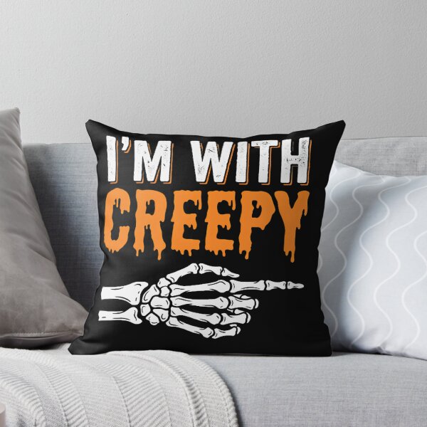 Item preview, I'm-With-Creepy-Halloween-Spooky-Lover-Skeleton-Gift designed and sold by w66aboo.