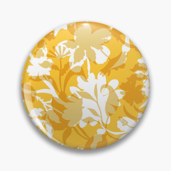 Item preview, Veiled flora - golden yellow designed and sold by Fabricatemyart.