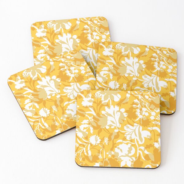 Item preview, Veiled flora - golden yellow designed and sold by Fabricatemyart.