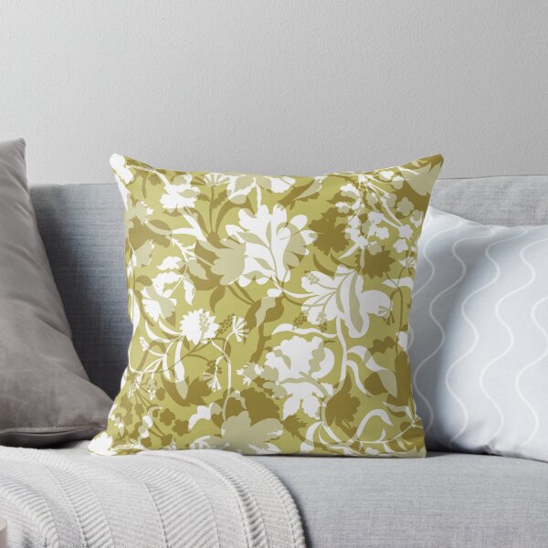 Item preview, Veiled flora - golden olive designed and sold by Fabricatemyart.