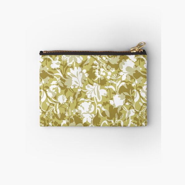 Item preview, Veiled flora - golden olive designed and sold by Fabricatemyart.