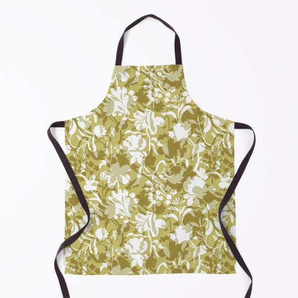 Item preview, Veiled flora - golden olive designed and sold by Fabricatemyart.