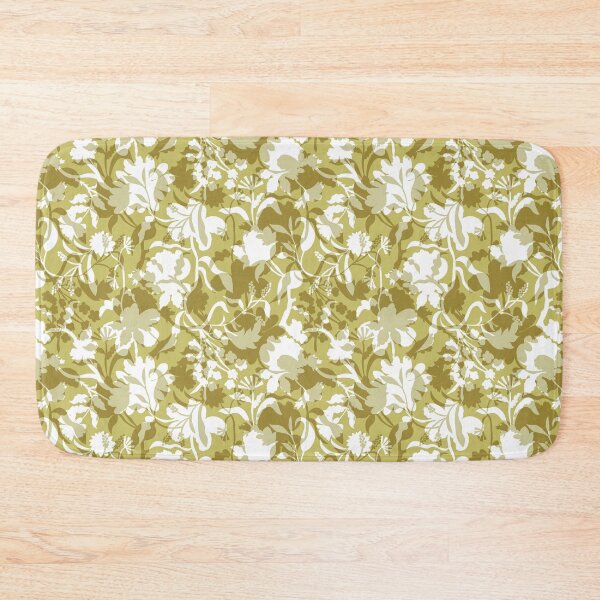 Item preview, Veiled flora - golden olive designed and sold by Fabricatemyart.