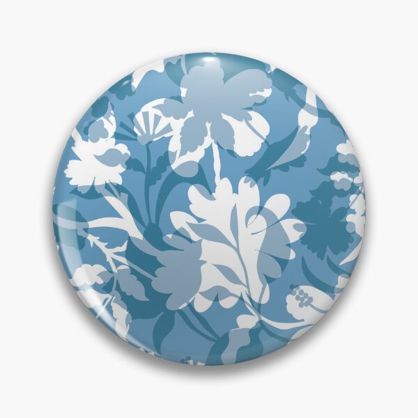 Item preview, Veiled flora - Glacier Blue designed and sold by Fabricatemyart.
