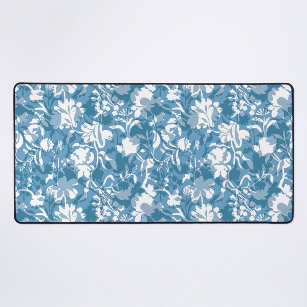 Item preview, Veiled flora - Glacier Blue designed and sold by Fabricatemyart.