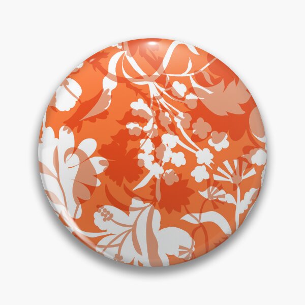 Item preview, Veiled flora - Fiery Orange designed and sold by Fabricatemyart.
