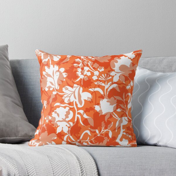 Item preview, Veiled flora - Fiery Orange designed and sold by Fabricatemyart.