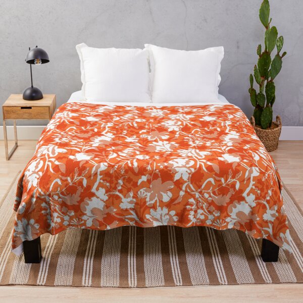 Item preview, Veiled flora - Fiery Orange designed and sold by Fabricatemyart.