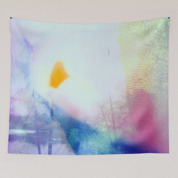 Item preview, Abstract Dreamy Landscape – Colorful Foggy Forest Print designed and sold by BuckaBaby.