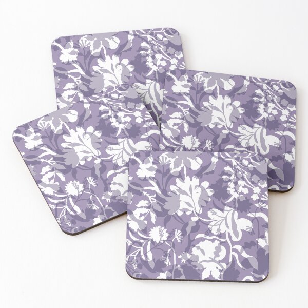 Item preview, Veiled flora - dusty violet designed and sold by Fabricatemyart.