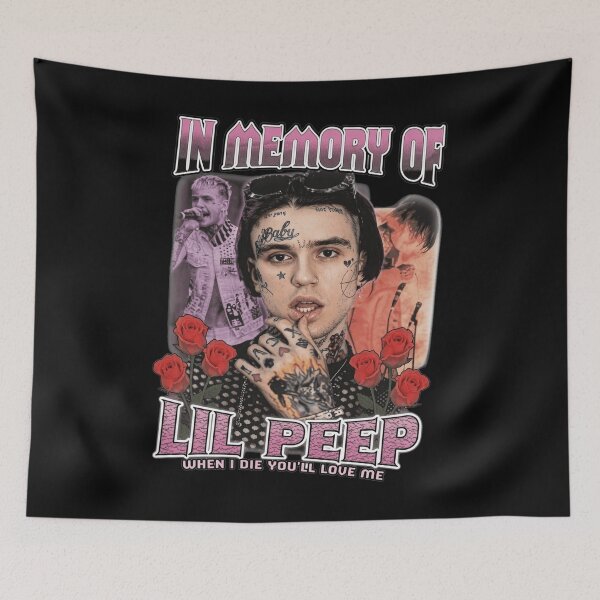 Item preview, IN MEMORY OF LIL PEEP WHEN I DIE YOU'LL LOVE ME designed and sold by LamontHowe.