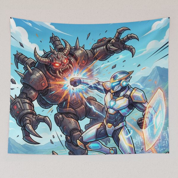 Item preview, Earth robots versus alien robots. designed and sold by PP&RAINBOW SHOP.