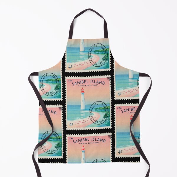 Item preview, Sanibel Island Florida Lighthouse Shell Coast Stamp Sticker designed and sold by stickercuffs.