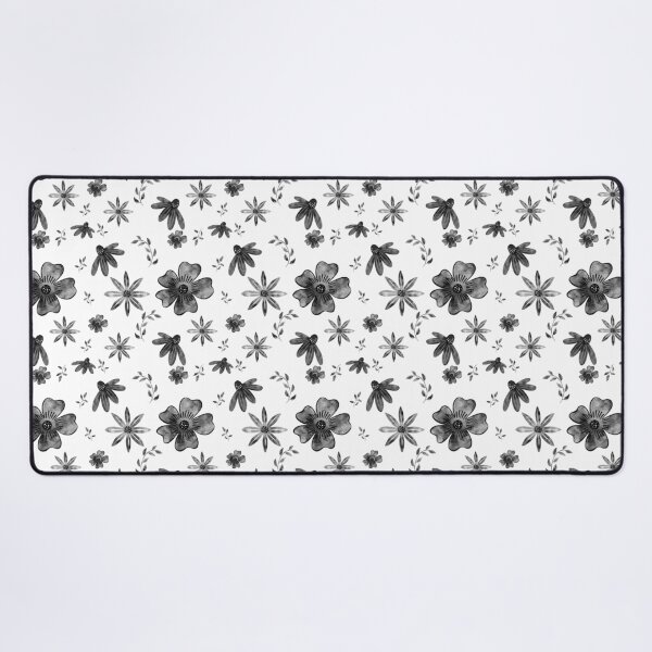 Item preview, Black and White Floral Seamless Design designed and sold by Cato Designs.