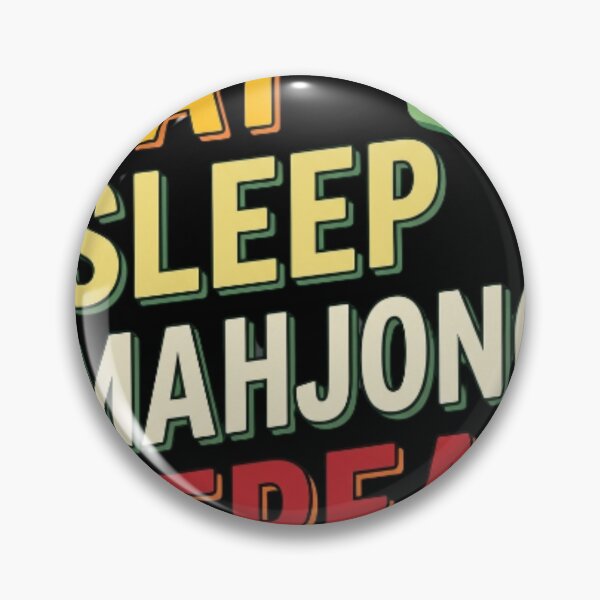 Item preview, Eat Sleep Mahjong Repeat Mahjong Player Hobby designed and sold by w66aboo.