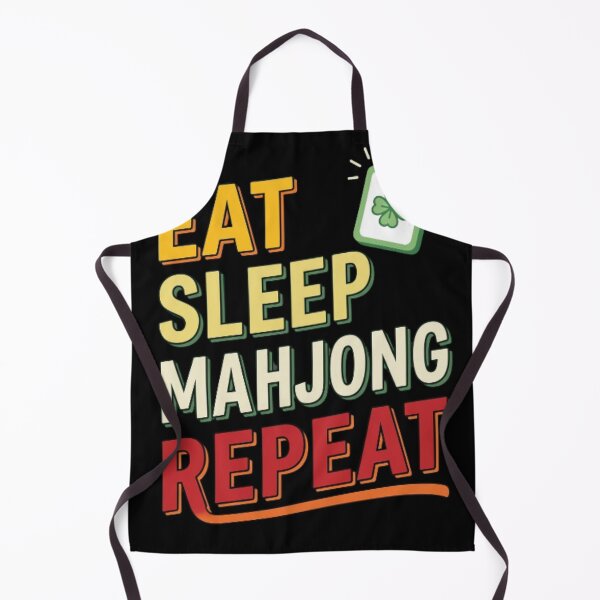 Item preview, Eat Sleep Mahjong Repeat Mahjong Player Hobby designed and sold by w66aboo.