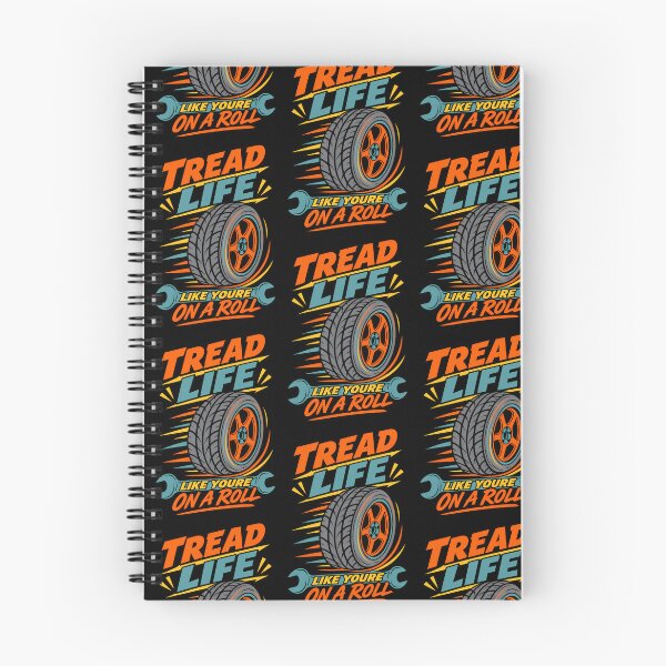 Item preview, Tread Life Like You're On A Roll - Funny Mechanic Car Pun designed and sold by TeeTimeTreasure.