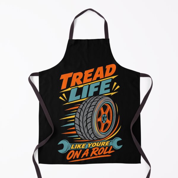 Item preview, Tread Life Like You're On A Roll - Funny Mechanic Car Pun designed and sold by TeeTimeTreasure.