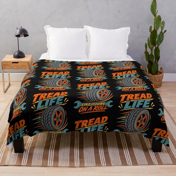 Item preview, Tread Life Like You're On A Roll - Funny Mechanic Car Pun designed and sold by TeeTimeTreasure.