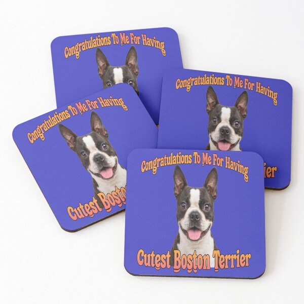 Item preview, Boston Terrier Dog Congratulations To Me For Having The Cutest Boston Terrier designed and sold by fantasticdesign.