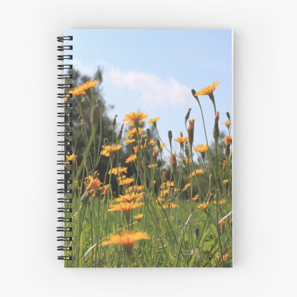 Item preview, Yellow wildflowers meadow in  blue sky designed and sold by naturematters.