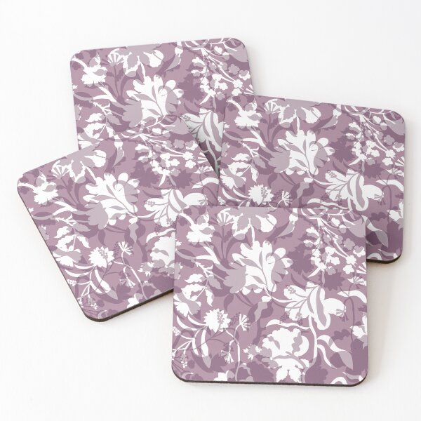 Item preview, Veiled flora - vintage pink designed and sold by Fabricatemyart.