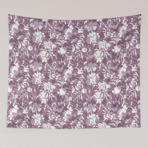 Item preview, Veiled flora - vintage pink designed and sold by Fabricatemyart.