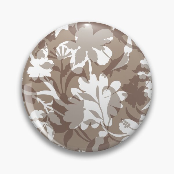 Item preview, Veiled flora - taupe beige designed and sold by Fabricatemyart.