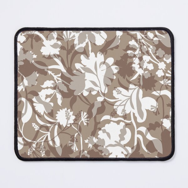 Item preview, Veiled flora - taupe beige designed and sold by Fabricatemyart.