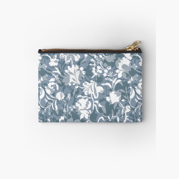 Item preview, Veiled flora - Slate Blue Grey designed and sold by Fabricatemyart.