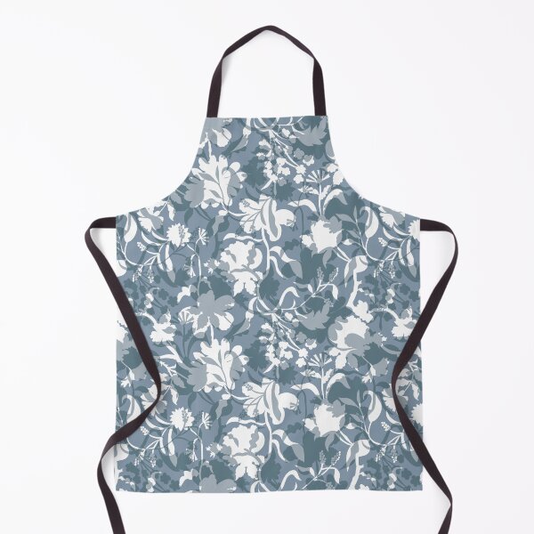Item preview, Veiled flora - Slate Blue Grey designed and sold by Fabricatemyart.
