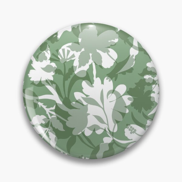 Item preview, Veiled flora - sage green designed and sold by Fabricatemyart.